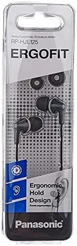 Įstatomos į ausis Ausinės Panasonic  RP-HJE125E-K, Juodos