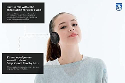 UpBeat Belaidės ausinės Philips TAUH202BK/00, Juodos