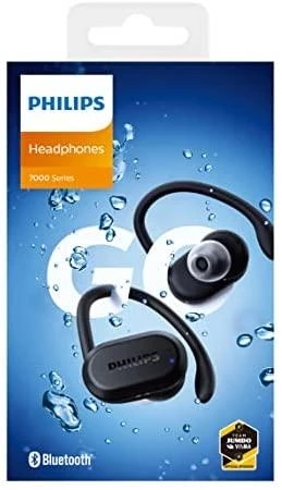 Belaidės sportinės ausinės Philips TAA7306BK/00, Juodos