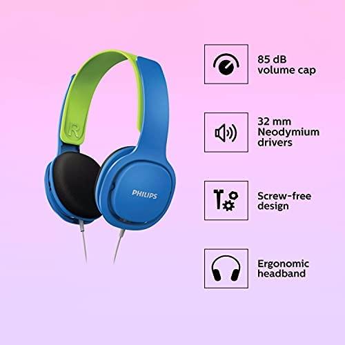 Vaikiškos ausinės Philips SHK2000BL/00 Mėlynos ir žalios