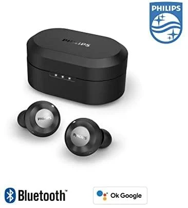Į ausis dedamos iš tikrųjų belaidės ausinės Philips TAT8505BK/00, Juodos