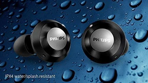 Į ausis dedamos iš tikrųjų belaidės ausinės Philips TAT8505BK/00, Juodos