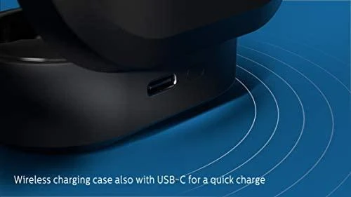 Į ausis dedamos iš tikrųjų belaidės ausinės Philips TAT8505BK/00, Juodos