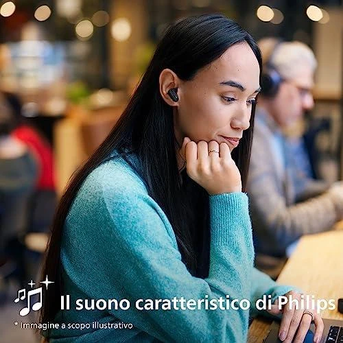 Philips ausinės ausyje darbo vietoje