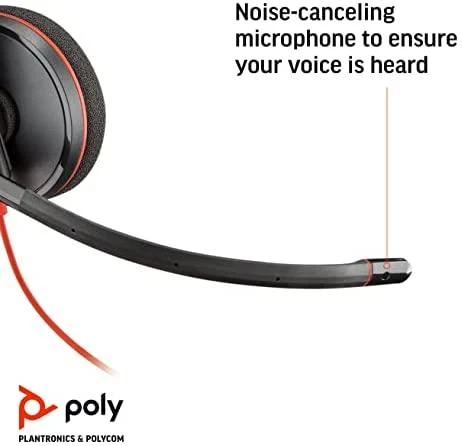 POLY PLANTRONICS BLACKWIRE ausinės C3210, laidinės, monofoninės, USB-C, optimizuotos vieningam ryšiui