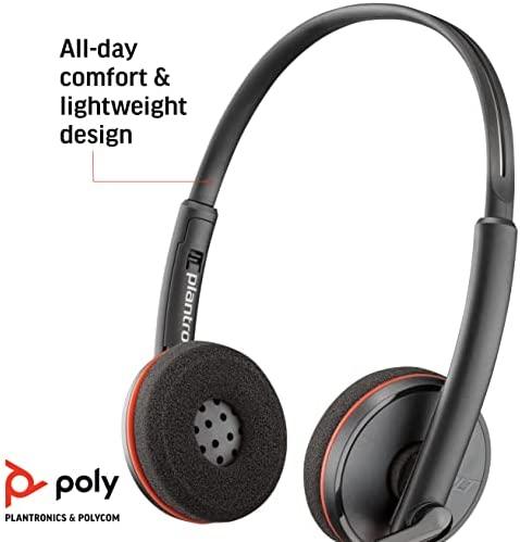 Cuffie Plantronics Blackwire C3220 - USB, Stereo, Colore Nero | Per Ufficio, Smartworking, Chiamate - Foto 4