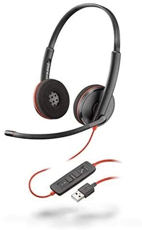 Plantronics Poly BLACKWIRE,C3225 USB-A Poly USB-A Ausinės Su mikrofonu Juodas USB Type-A su laidu
