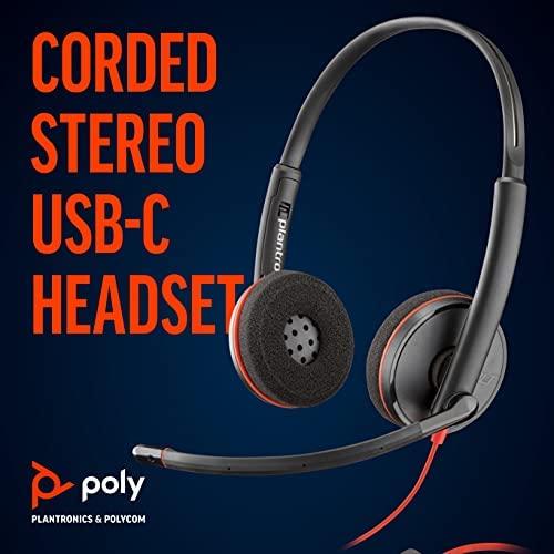Ausinės Plantronics POLY BLACKWIRE C3225 USB-C