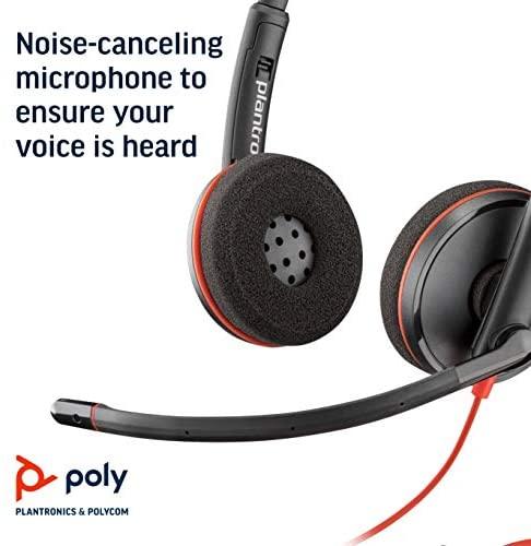 Ausinės Plantronics POLY BLACKWIRE C3225 USB-C
