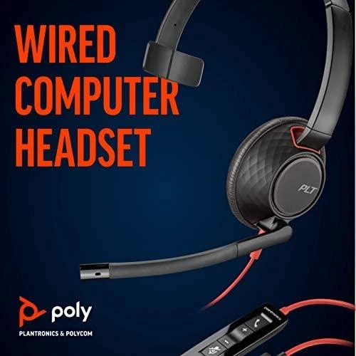„Poly Plantronics Blackwire 5210“ ausinės, monofoninė, USB-C ir 3,5 mm lizdas, optimizuotas vieningas ryšys