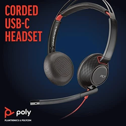 Ausinės Plantronics POLY BLACKWIRE 5220 C5220 USB-C WW