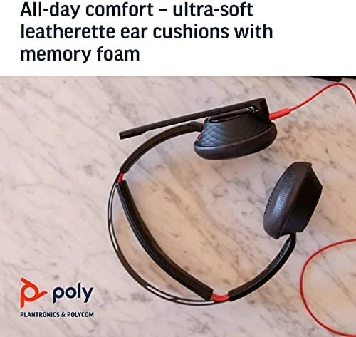 Ausinės Plantronics POLY BLACKWIRE 5220 C5220 USB-C WW