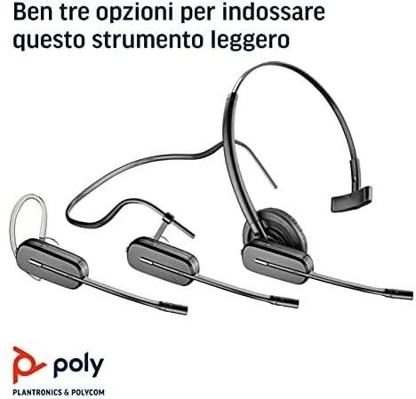Ausinės su mikrofonu Poly EncorePro HW510 Ant ausų uždedamos su laidu