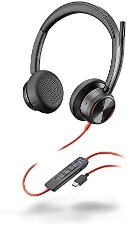 Poly Blackwire 8225-M ausinės su valdymo pulteliu ir USB-C