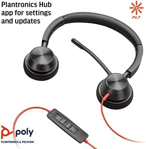 Ausinės Plantronics POLY Blackwire 3320 BW3320-M USB-C
