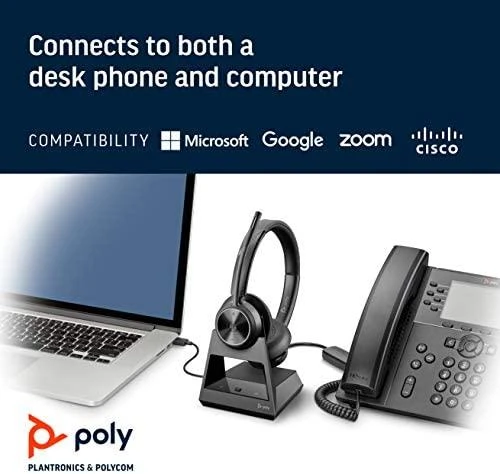 Ausinės su mikrofonu Poly Savi 7320 Office (215201-05)