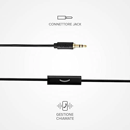 Ausinės SBS Mobile SBS Earset su laidu stereo Duo, jack 3,5 mm su mikrofonu ir answer button, su laidu, 20 - 20000 Hz, Music, Ausinės, Juodas