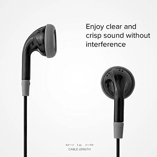 Ausinės SBS Mobile SBS Earset su laidu stereo Duo, jack 3,5 mm su mikrofonu ir answer button, su laidu, 20 - 20000 Hz, Music, Ausinės, Juodas