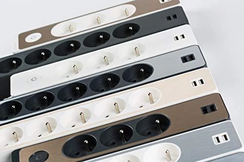 Schneider Electric Odace viršįtampių apsauga 5 lizdai 3 m juoda (ST9353B)