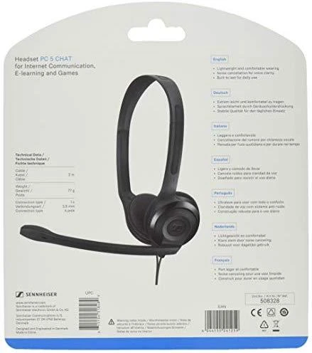 Sennheiser Epos PC 5 Chat ausinės su mikrofonu