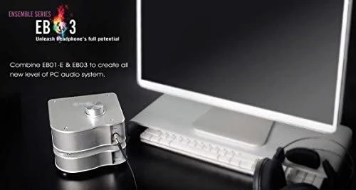 SilverStone SST-EB03S ausinių stiprintuvas – sidabro spalvos