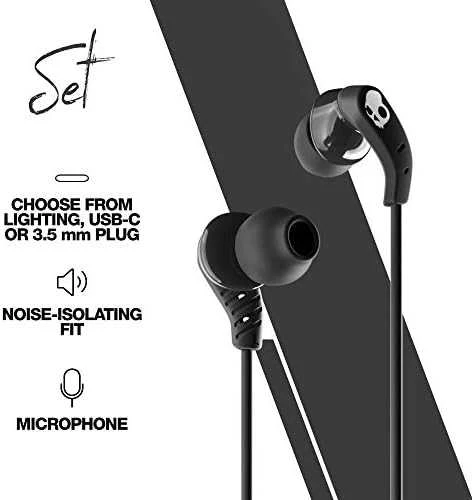 Ausinės Skullcandy | Sport Earbuds | Set | į ausis įkišamos | Mikrofonas | Juodas | Noise canceling