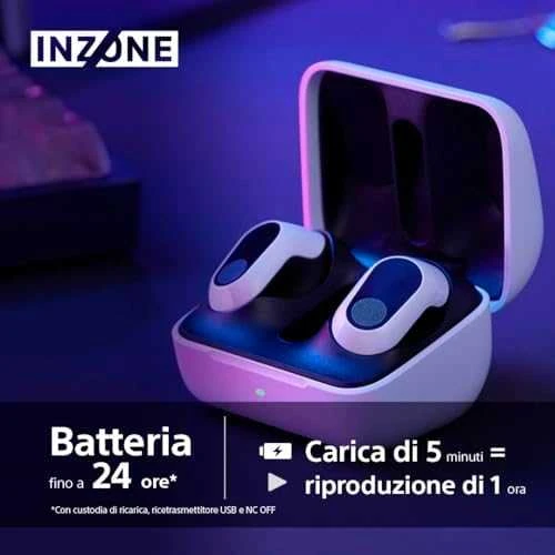 Sony INZONE Buds belaidės žaidimų ausinės, Baltos