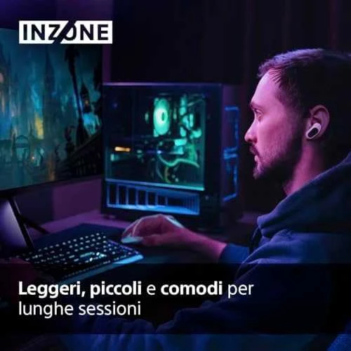 Sony INZONE Buds belaidės žaidimų ausinės, Baltos