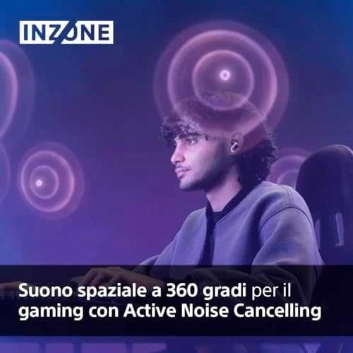 Sony INZONE Buds belaidės žaidimų ausinės, Baltos