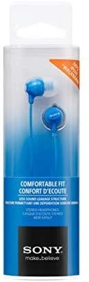 Sony MDR-EX15LP mėlynos ausinės pakuotėje