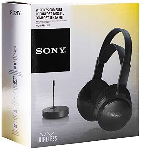 Ausinės Sony MDR-RF811RK su lankeliu ant galvos / Ant ausų uždedamos,  Juodas | Varle.lt