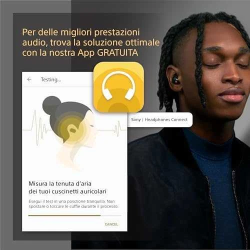 Sony WF-1000XM5 Earbuds Belaidės ausinės, ANC, belaidis įkrovimas, Sidabrinės spalvos
