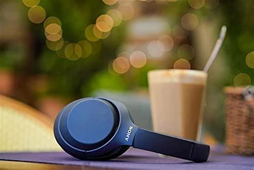 Sony WH-1000XM4 belaidės triukšmą slopinančios ausinės, Mėlynos