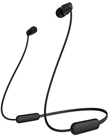 Belaidės į ausį įdedamos ausinės Sony WI-C200B, juodos