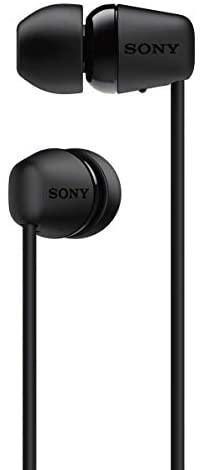 Belaidės į ausį įdedamos ausinės Sony WI-C200B, juodos