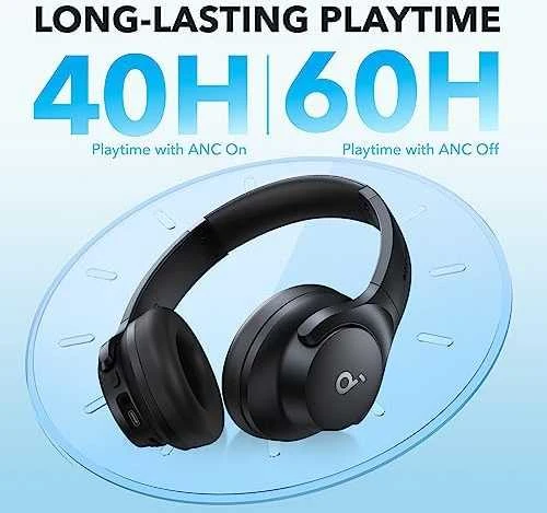 Ausinės Anker Soundcore Q20i, Juodos