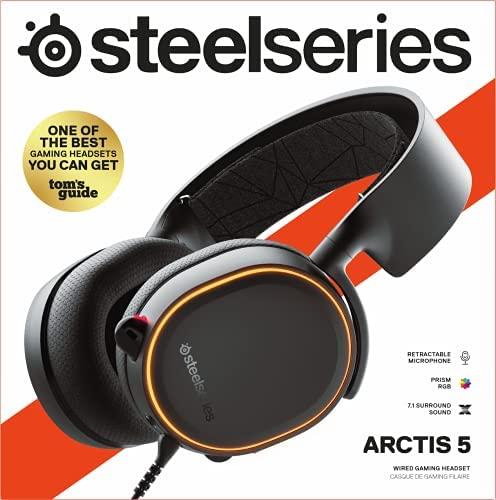 Žaidimų ausinės SteelSeries Arctis 5 (2019 leidimas) Juodos | Varle.lt