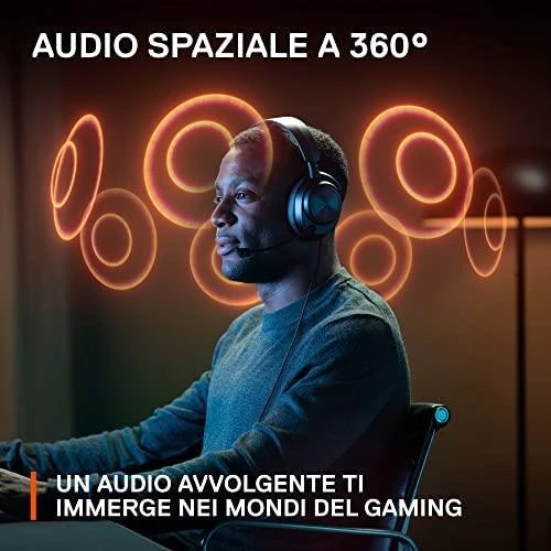 Ausinės žaidimams SteelSeries Arctis Nova Pro X, laidinės, Juodos spalvos