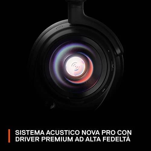 Ausinės žaidimams SteelSeries Arctis Nova Pro X, laidinės, Juodos spalvos