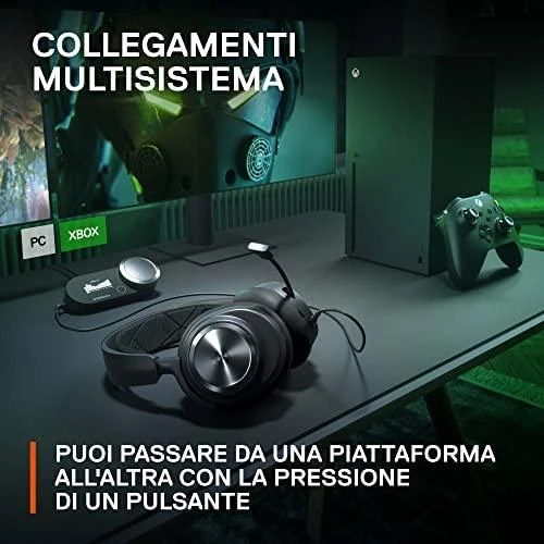 Ausinės žaidimams SteelSeries Arctis Nova Pro X, laidinės, Juodos spalvos