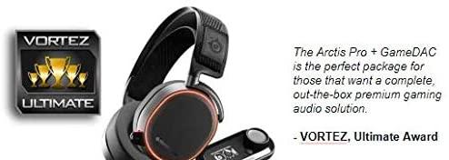 Žaidimų ausinės SteelSeries Arctis Pro, USB / 3,5mm + GameDAC | Varle.lt