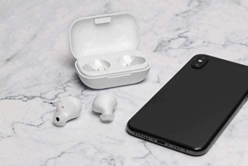 Ausinės STREETZ True Belaidės, Bluetooth 5, įkrovimo dėklas 500 mAh, baltos / TWS-111