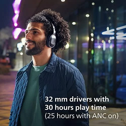 Philips Belaidės Ausinės TAH6506BK/00, ANC, Multipoint pairing, Slim ir lightweight