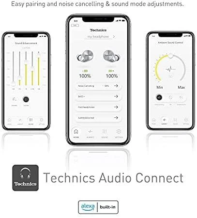 Ausinės Technics EAH-AZ60E-S, Sidabrinės spalvos