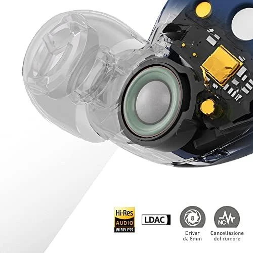 Technics belaidės ausinės EAH-AZ60M2ES, sidabrinės