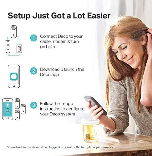 Maršrutizatorius Prieigos taško belaidis WiFi TP-LINK Deco P9 (3 paketas) (300 Mb/s – 802.11 b/g/n, 867 Mb/s – 802.11 a/n/ac)