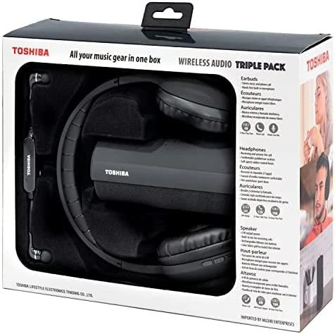 Ausinės Toshiba Triple Pack HSP-3P19-II juodas