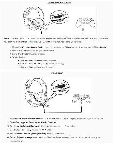 Žaidimų ausinės Turtle Beach Recon 200, Juodos