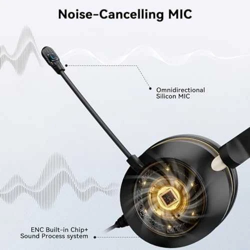 Jabra Evolve2 30 SE mikrofono ir procesoriaus techninė schema