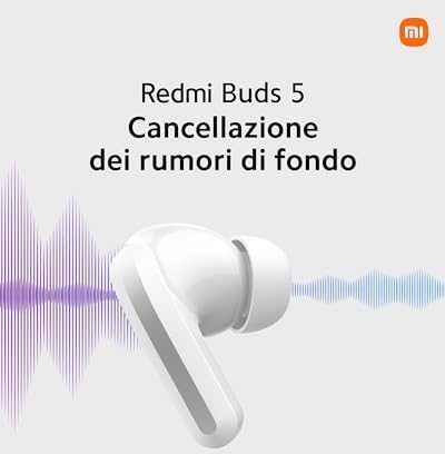 Redmi Buds 5 belaidės ausinės, Juodos